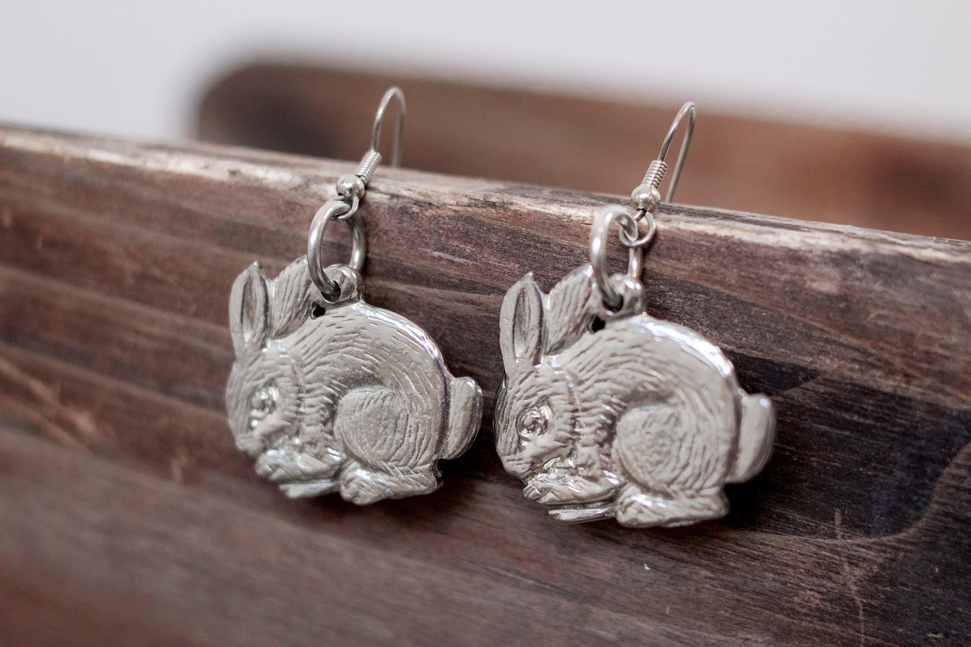 Silver Rabbit Earrings