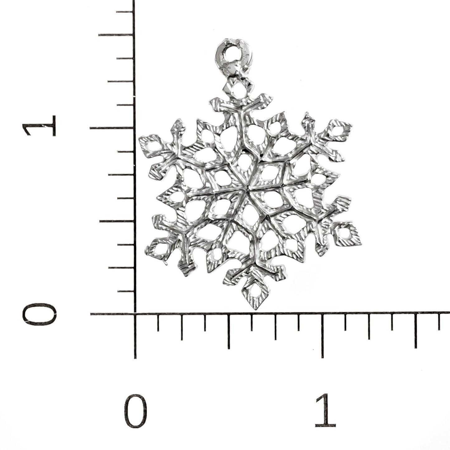 Large Snowflake Earrings - Pewter Snowflake Jewelry