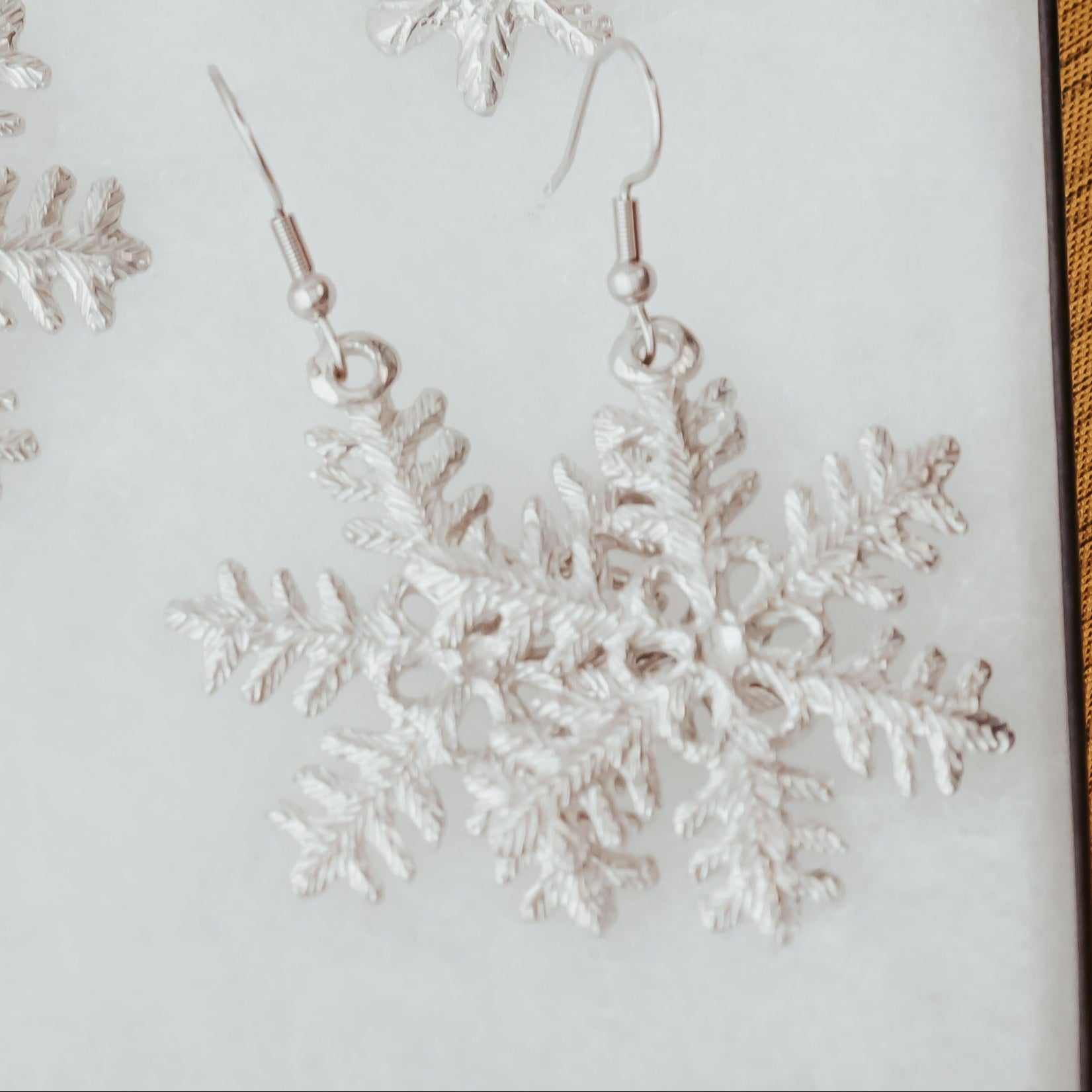 Large Snowflake Earrings