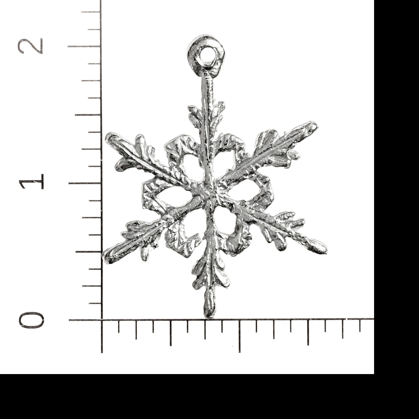 Large Snowflake Earrings - Pewter Snowflake Jewelry