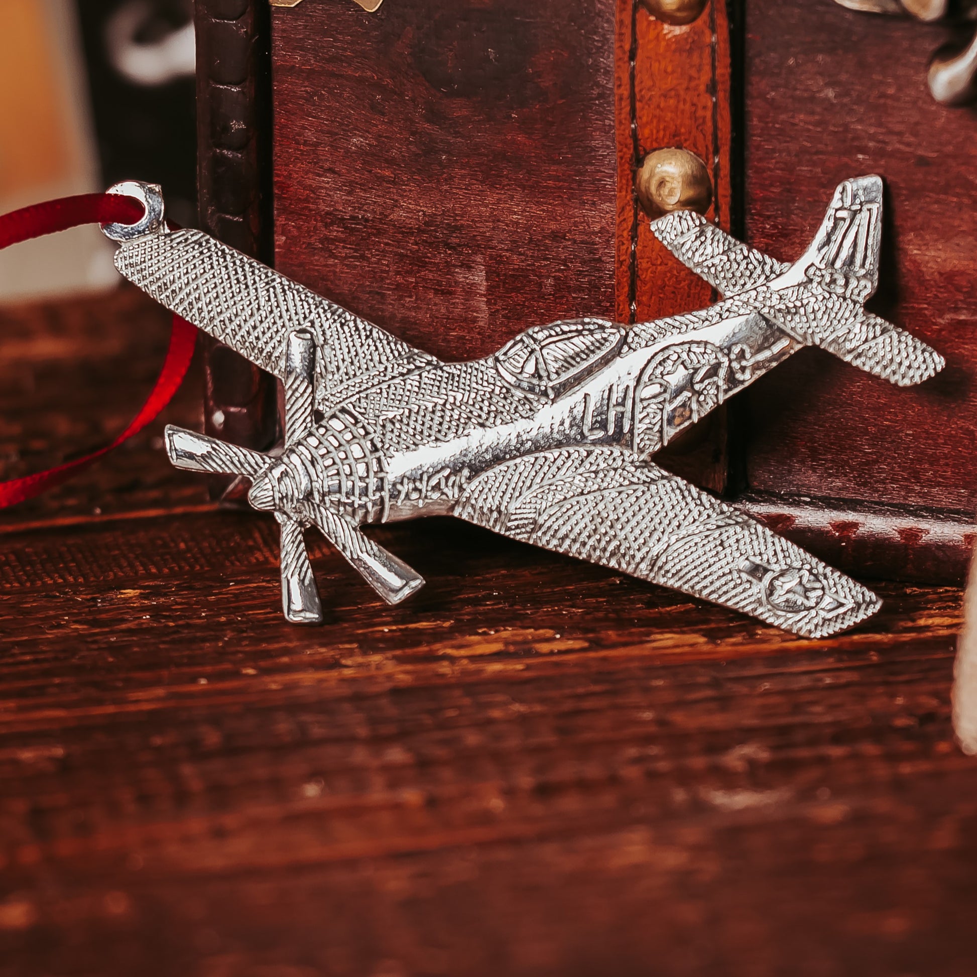 Airplane Pewter Ornament
