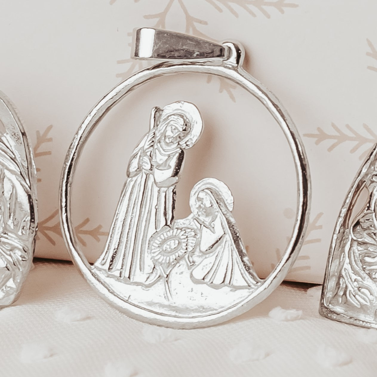 Handmade Nativity Pendant Necklaces - Religious Jewelry