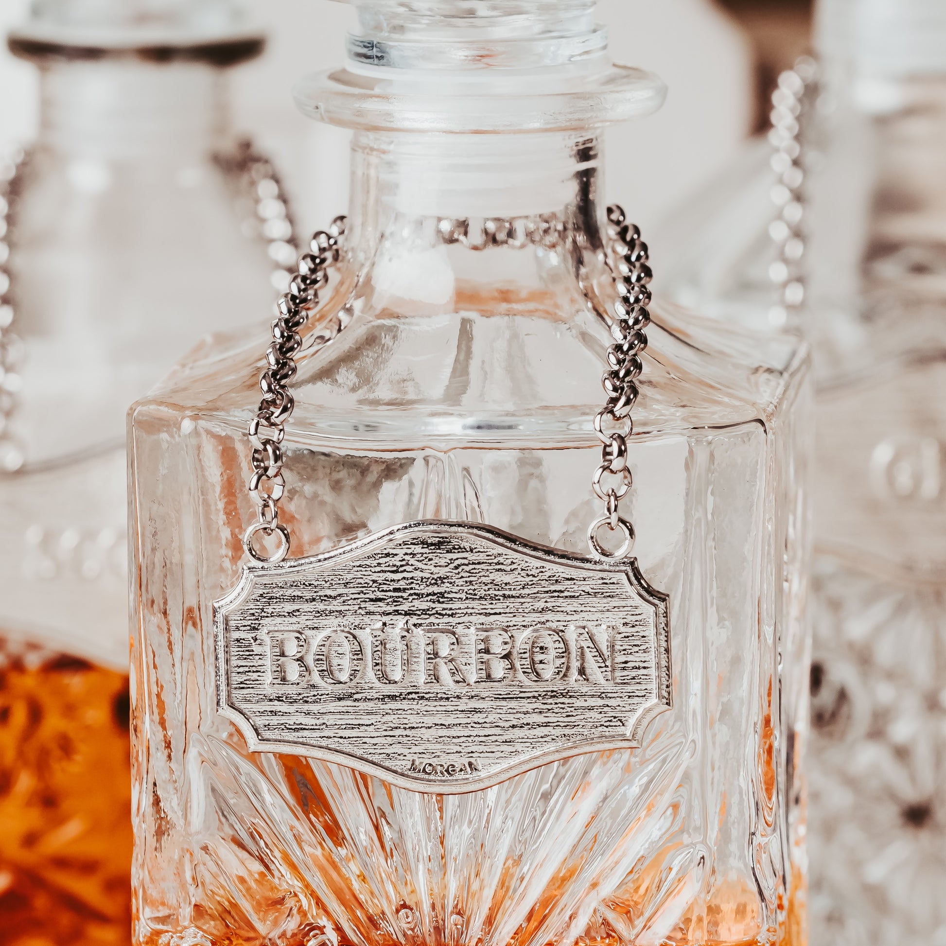 Elegant Decanter Tags - Whiskey - Bourbon - Vodka - Scotch - Gin