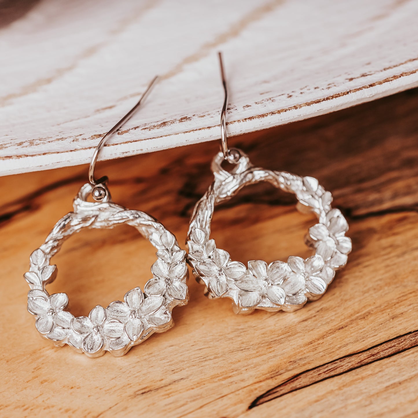 Dogwood Wreath Earrings