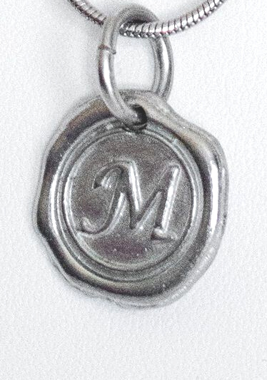 Custom Wax Seal Monogram Jewelry - Initial Letter Earrings and Necklace - Gift Box Option