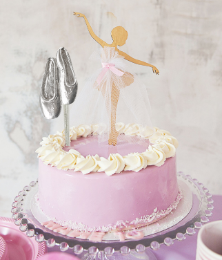 Ballerina Round Edible Icing Cake Topper – Deezee Designs